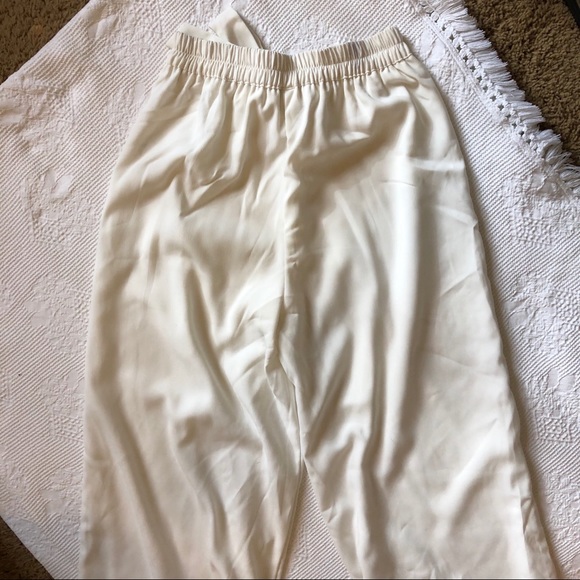 Off white tie waist culotte - Picture 3 of 5